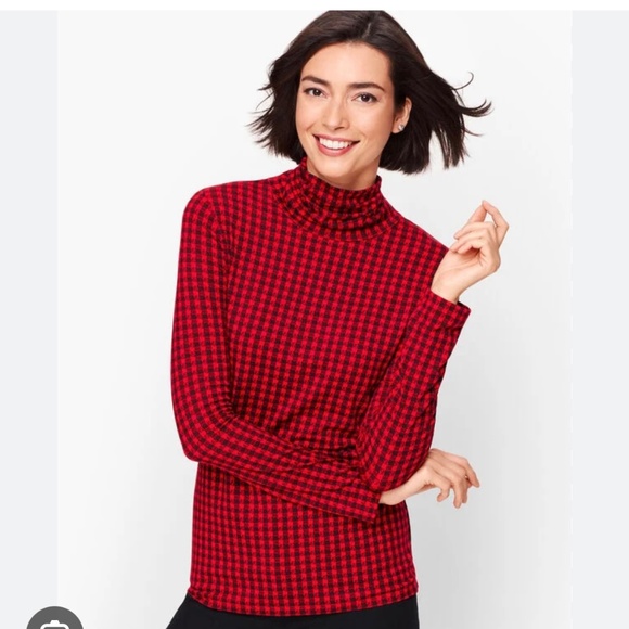 Talbots Tops - Talbots Therma warmth Turtleneck Buffalo Plaid